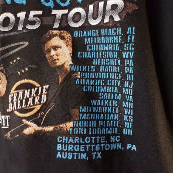 Florida Georgia Line Black Concert T Shirt 2015 Tour size L large Anything Goes - Picture 11 of 13